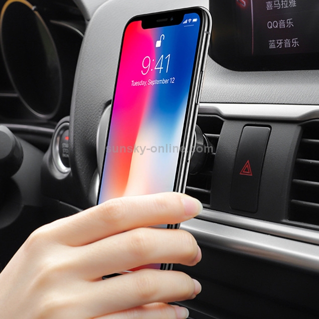 hoco CA47 Portable Car Air Outlet Metal Magnetic Holder(Silver) hoco CA47 Portable Car Air Outlet Metal Magnetic Holder(Silver)