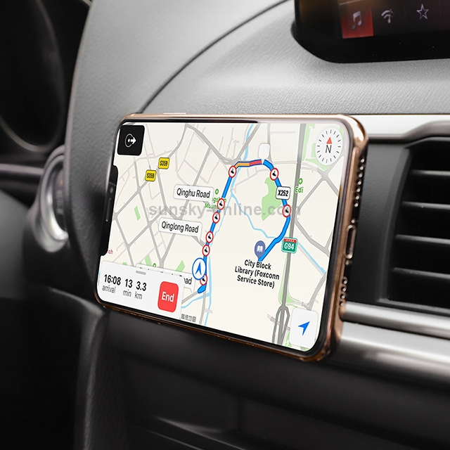 hoco CA47 Portable Car Air Outlet Metal Magnetic Holder(Silver) hoco CA47 Portable Car Air Outlet Metal Magnetic Holder(Silver)