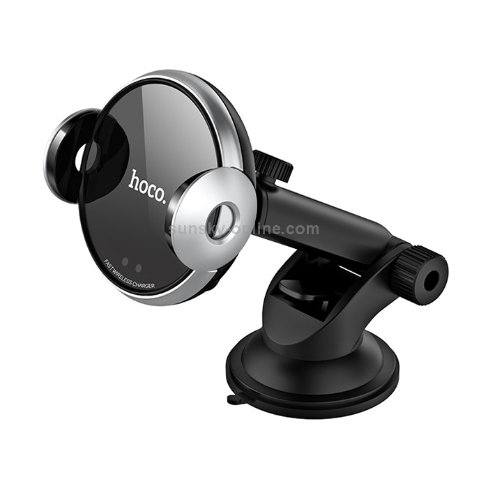 hoco CA48 Portable Car Automatic Induction Wireless Fast Charging Holder (Black Silver) hoco CA48 Portable Car Automatic Induction Wireless Fast Charging Holder (Black Silver)