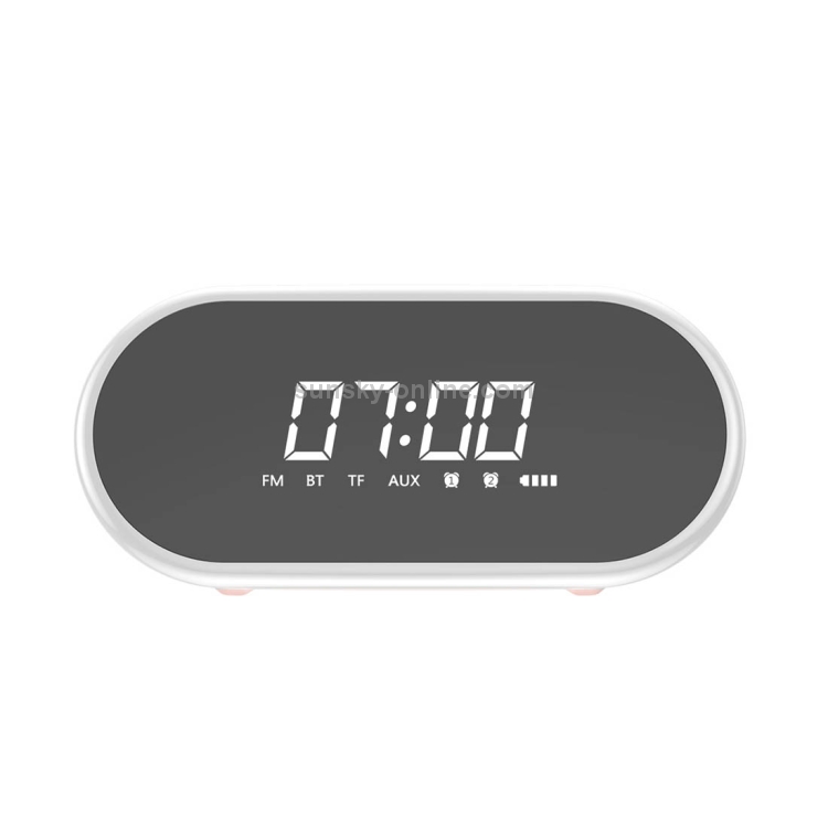 Baseus NGE09-04 Oval Bluetooth Speaker with Digital Display & Ring Ambient Light, Support for Dual Alarm Clock & Hands-free Call & FM & TF Card(Pink) Baseus NGE09-04 Oval Bluetooth Speaker with Digital Display & Ring Ambient Light, Support for Dual Alarm Clock & Hands-free Call & FM & TF Card(Pink)