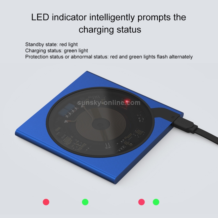 Original Xiaomi Youpin VH Explore Edition 10W Qi Standard Smart Wireless Charger with LED Indicator Light (Green) Original Xiaomi Youpin VH Explore Edition 10W Qi Standard Smart Wireless Charger with LED Indicator Light (Green)