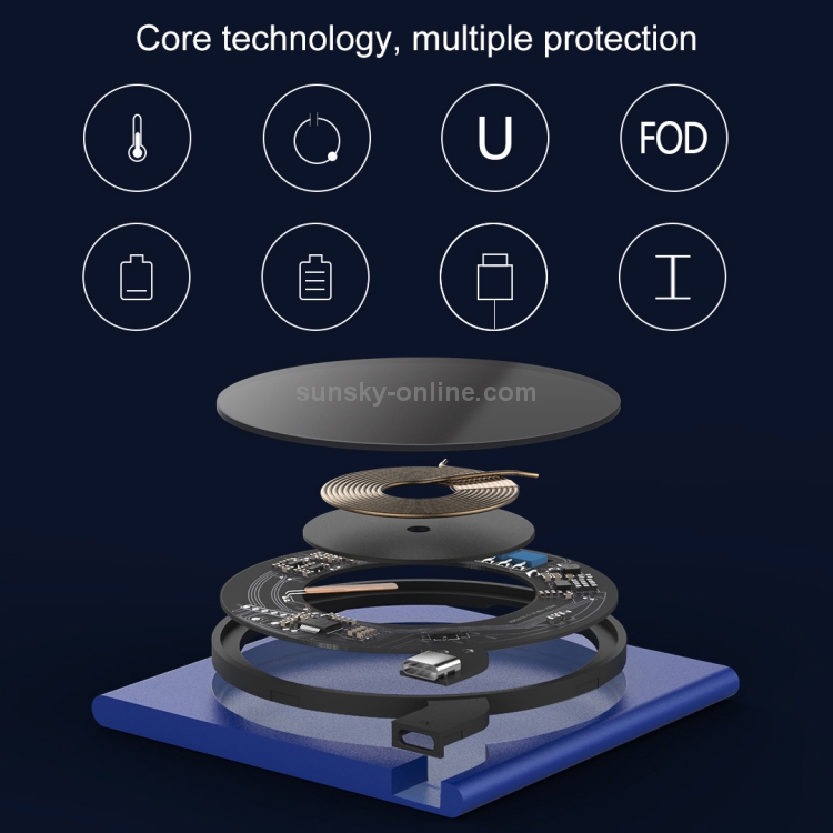 Original Xiaomi Youpin VH Explore Edition 10W Qi Standard Smart Wireless Charger with LED Indicator Light (Green) Original Xiaomi Youpin VH Explore Edition 10W Qi Standard Smart Wireless Charger with LED Indicator Light (Green)