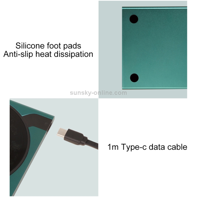 Original Xiaomi Youpin VH Explore Edition 10W Qi Standard Smart Wireless Charger with LED Indicator Light (Green) Original Xiaomi Youpin VH Explore Edition 10W Qi Standard Smart Wireless Charger with LED Indicator Light (Green)