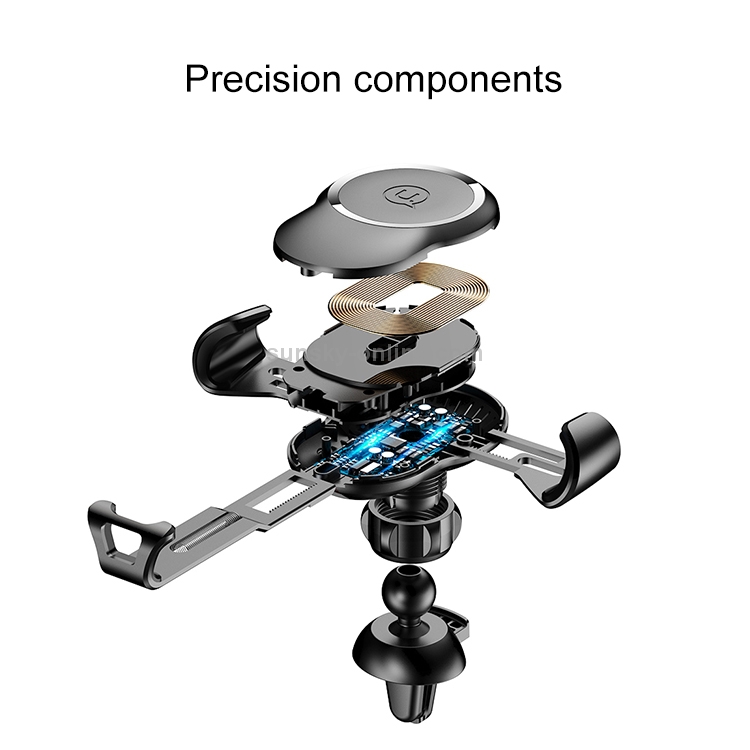 USAMS US-CD47 Gravity Sensing Car Mount Qi Standard Wireless Charger, Suitable for 4.0-6.0 inch Smartphones (Black) USAMS US-CD47 Gravity Sensing Car Mount Qi Standard Wireless Charger, Suitable for 4.0-6.0 inch Smartphones (Black)