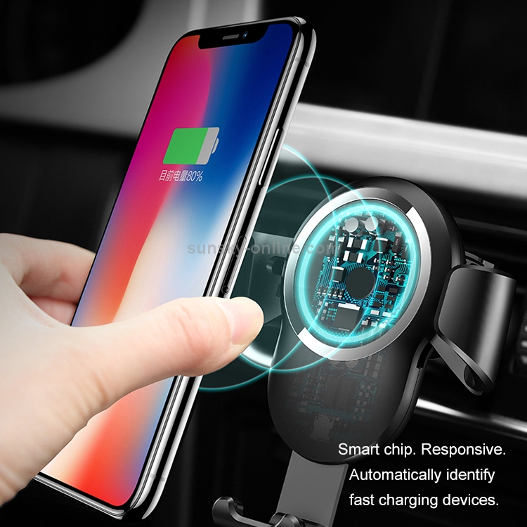 USAMS US-CD47 Gravity Sensing Car Mount Qi Standard Wireless Charger, Suitable for 4.0-6.0 inch Smartphones (Black) USAMS US-CD47 Gravity Sensing Car Mount Qi Standard Wireless Charger, Suitable for 4.0-6.0 inch Smartphones (Black)