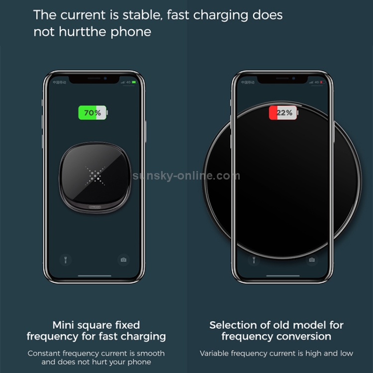 JOYROOM JR-A20 10W Mini Square Wireless Charger (Red) JOYROOM JR-A20 10W Mini Square Wireless Charger (Red)