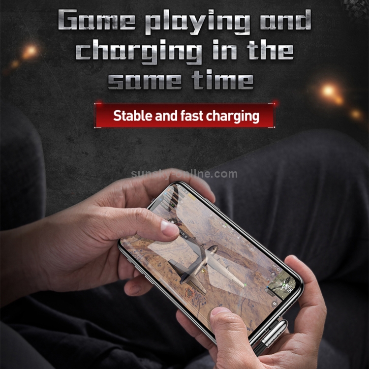 Baseus 8 Pin Angle Head Design Mobile Game Charging Cable, Length : 1m(Black) Baseus 8 Pin Angle Head Design Mobile Game Charging Cable, Length : 1m(Black)