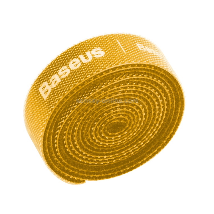 Baseus Multi-funtion Portable Circle Magic Sticker Bandage, Length : 1m(Yellow)