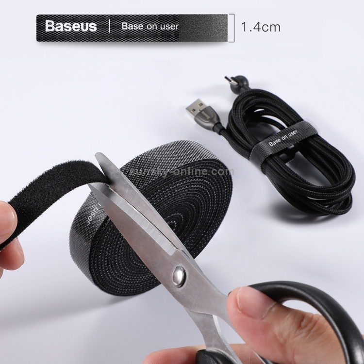 Baseus Multi-funtion Portable Circle Magic Sticker Bandage, Length : 1m(Yellow)