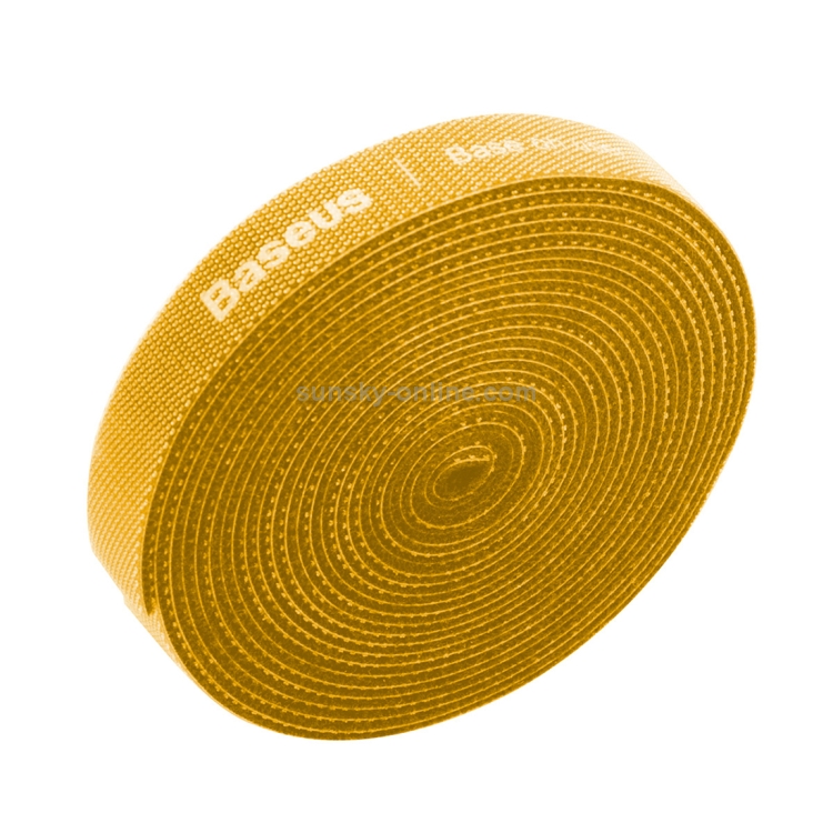 Baseus Multi-funtion Portable Circle Magic Sticker Bandage, Length : 3m(Yellow)