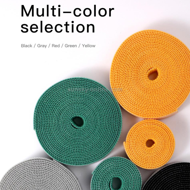 Baseus Multi-funtion Portable Circle Magic Sticker Bandage, Length : 3m(Yellow)