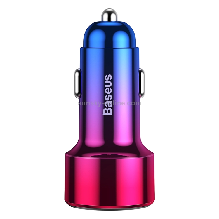 Baseus 45W Type-C / USB-C PD+QC PPS Car Digital Display Intelligent Quick Charge Charger(Red) Baseus 45W Type-C / USB-C PD+QC PPS Car Digital Display Intelligent Quick Charge Charger(Red)