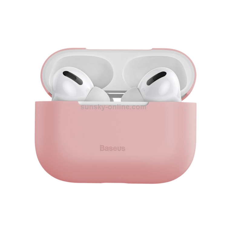 Baseus Super Thin Silica Gel Case for AirPods Pro Pink