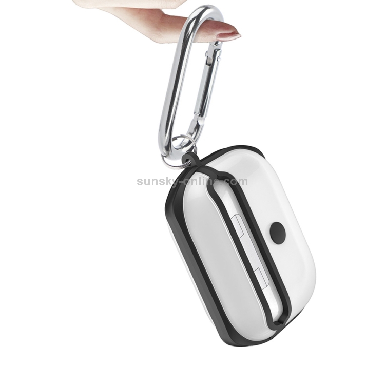 APC001 For AirPods Pro PC + TPU Transparent Earphone Protective Case with Hook (Red) APC001 For AirPods Pro PC + TPU Transparent Earphone Protective Case with Hook (Red)