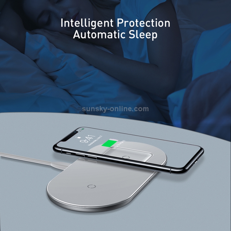 Baseus WXJK-02 2 in 1 18W QI Standard Fast Charging Wireless Charger for Phones & AirPods(White) Baseus WXJK-02 2 in 1 18W QI Standard Fast Charging Wireless Charger for Phones & AirPods(White)
