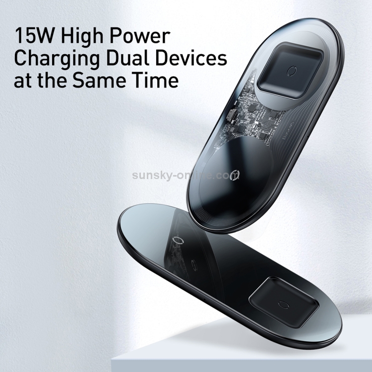 Baseus WXJK-A01 Special Version 2 in 1 18W QI Standard Fast Charging Wireless Charger for Phones & AirPods(Black) Baseus WXJK-A01 Special Version 2 in 1 18W QI Standard Fast Charging Wireless Charger for Phones & AirPods(Black)