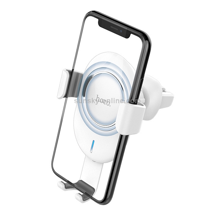 hoco CW17 Sage Series In-Car Stand Qi Standard Wireless Fast Charger (White) hoco CW17 Sage Series In-Car Stand Qi Standard Wireless Fast Charger (White)
