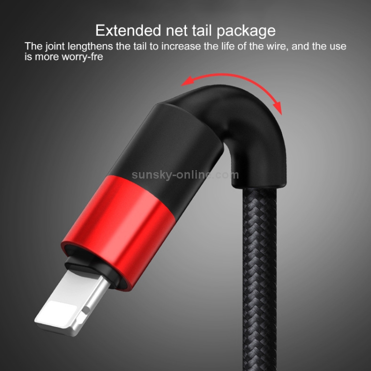 hoco X26 XPRESS 2.0A 8 Pin Interface Nylon Braided Charging Data Cable, Length: 1m(Black Red) hoco X26 XPRESS 2.0A 8 Pin Interface Nylon Braided Charging Data Cable, Length: 1m(Black Red)
