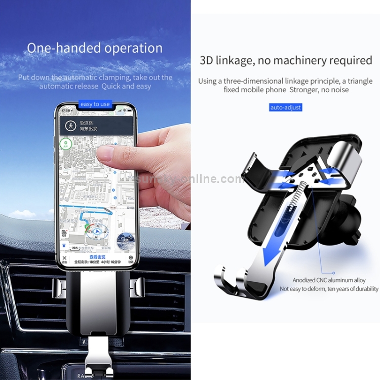 JOYROOM ZS-179 Metal Car Dashboard Gravity Bracket (Black) JOYROOM ZS-179 Metal Car Dashboard Gravity Bracket (Black)