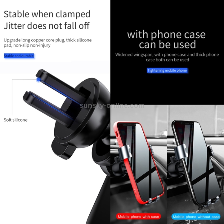 JOYROOM ZS-179 Metal Car Dashboard Gravity Bracket (Black) JOYROOM ZS-179 Metal Car Dashboard Gravity Bracket (Black)