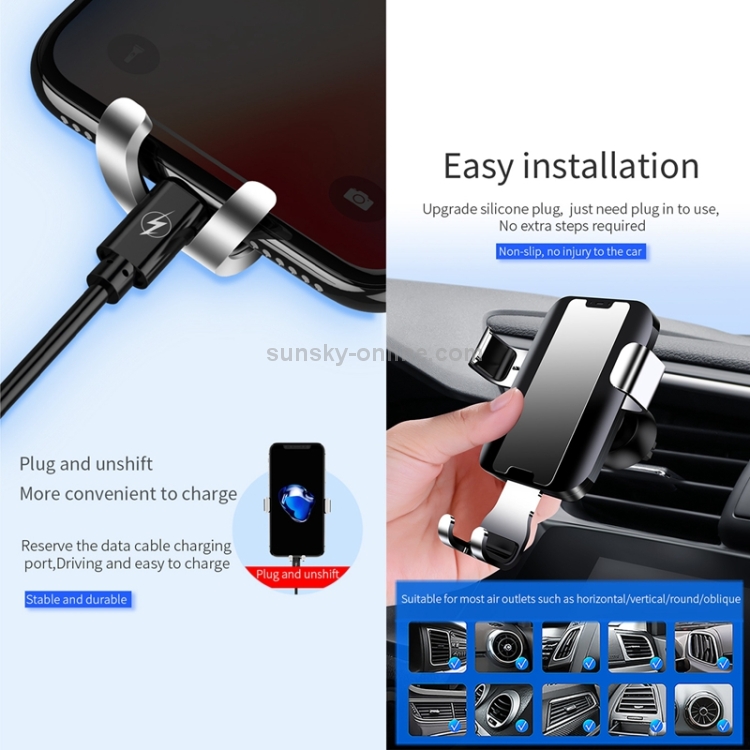 JOYROOM ZS-179 Metal Car Dashboard Gravity Bracket (Black) JOYROOM ZS-179 Metal Car Dashboard Gravity Bracket (Black)