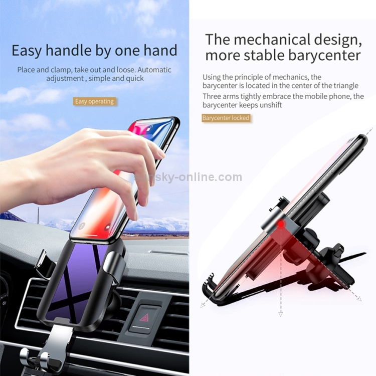 JOYROOM ZS-180 Blue Light Car Tempered Glass Dashboard Gravity Bracket (Black) JOYROOM ZS-180 Blue Light Car Tempered Glass Dashboard Gravity Bracket (Black)