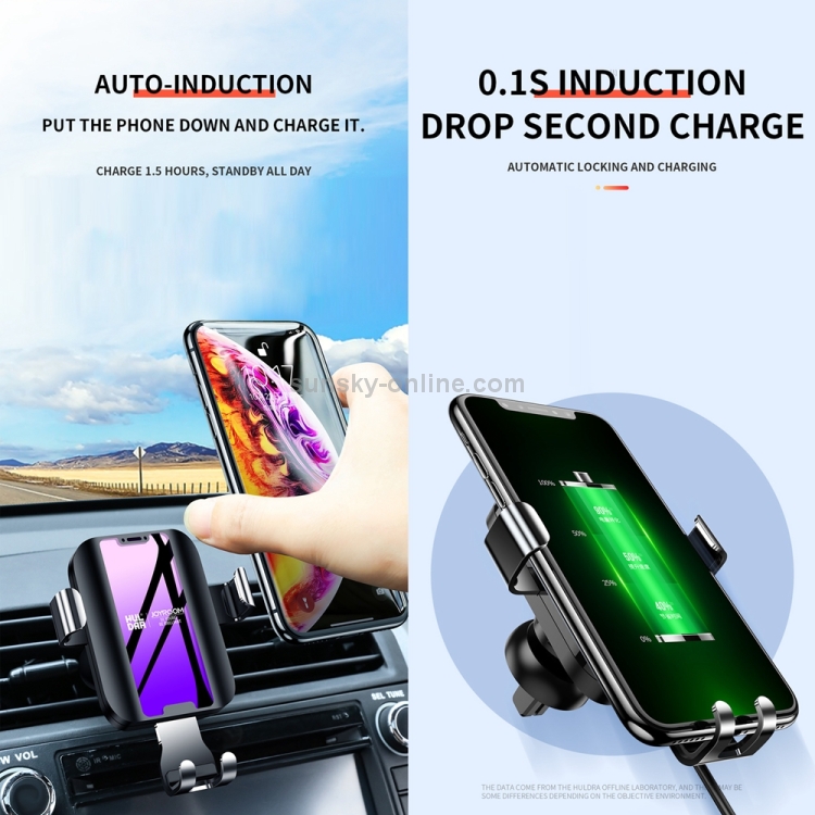JOYROOM ZS181 Car Wireless Charger Air Outlet Gravity Bracket(Black) JOYROOM ZS181 Car Wireless Charger Air Outlet Gravity Bracket(Black)