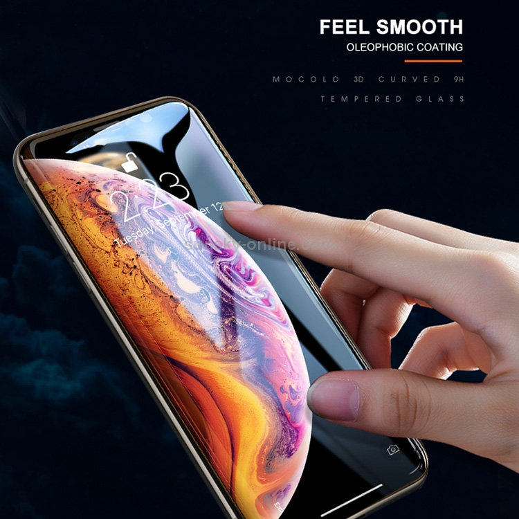 For iPhone XS / X mocolo 0.33mm 9H 3D Round Edge Tempered Glass Film (Black) For iPhone XS / X mocolo 0.33mm 9H 3D Round Edge Tempered Glass Film (Black)