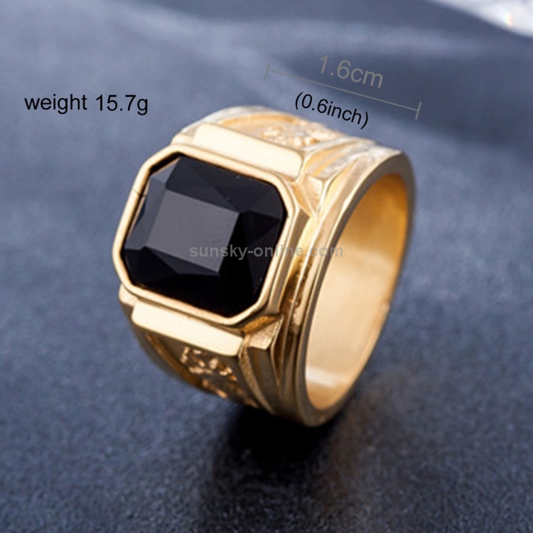 AMDXD Anello Uomo In Acciaio Al Titanio Opaco - Design Sfaccettato, Larghezza 6mm, Regalo