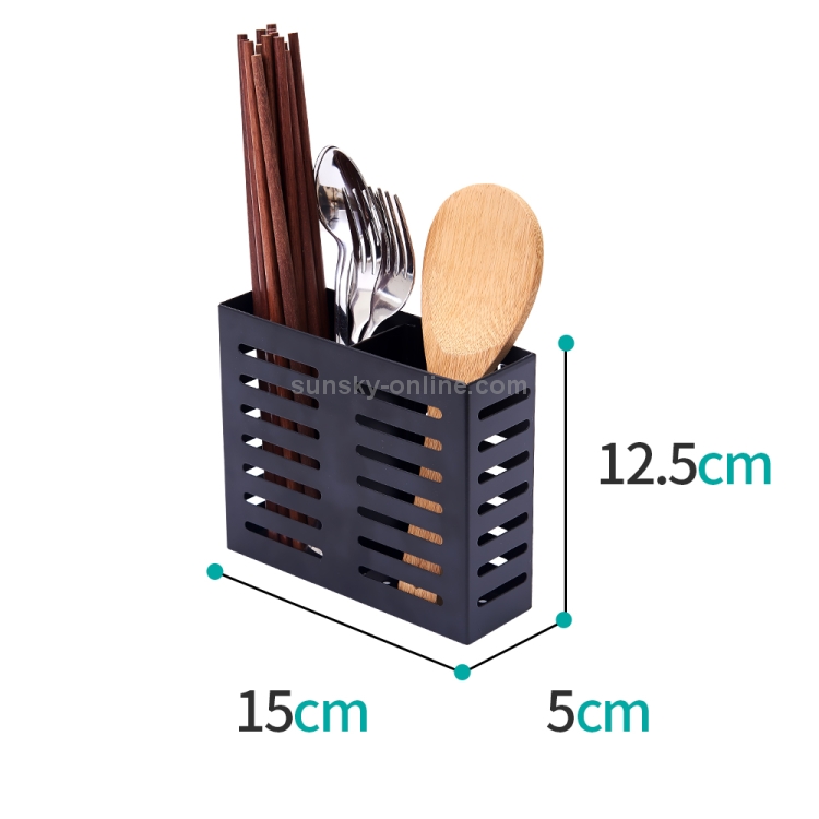 Cubiertos Palillo Soporte de almacenamiento Utensilio de cocina Cubiertos  Organizador Drenaje Palillo Jaula Organizador de cocina Encimera para  Marrón