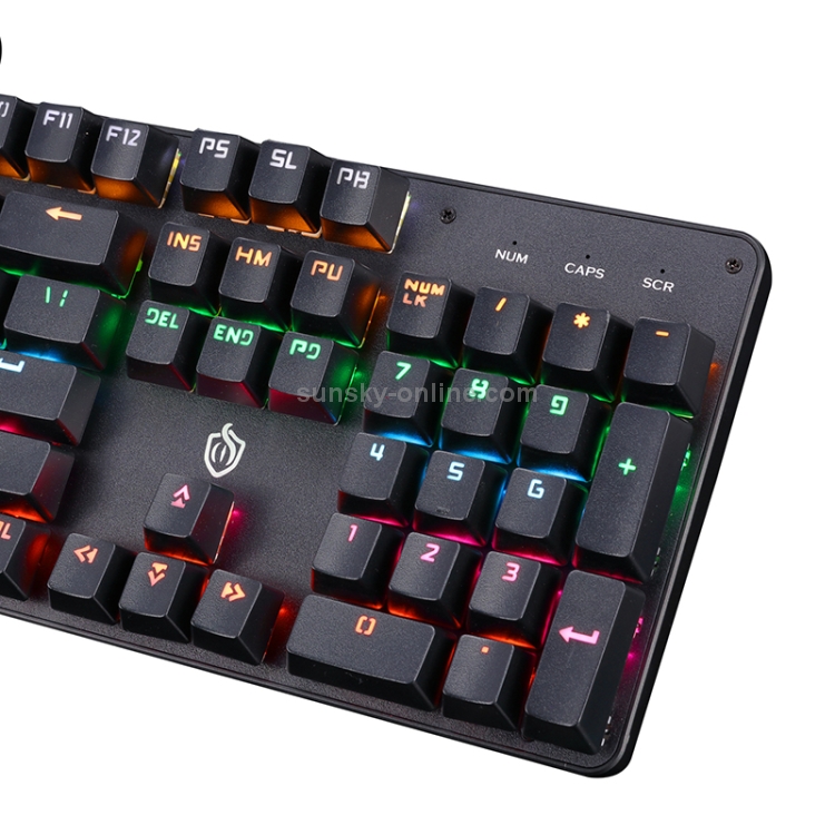 MSEZ HJK910-10 104-keys Dual-color Keycap Colorful Backlit