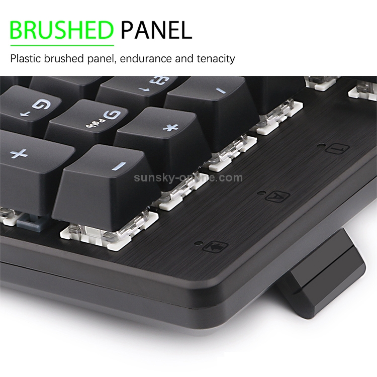 REDRAGON K208 LED Backlit Mechanical Gaming Wired Keyboard, Black Shaft