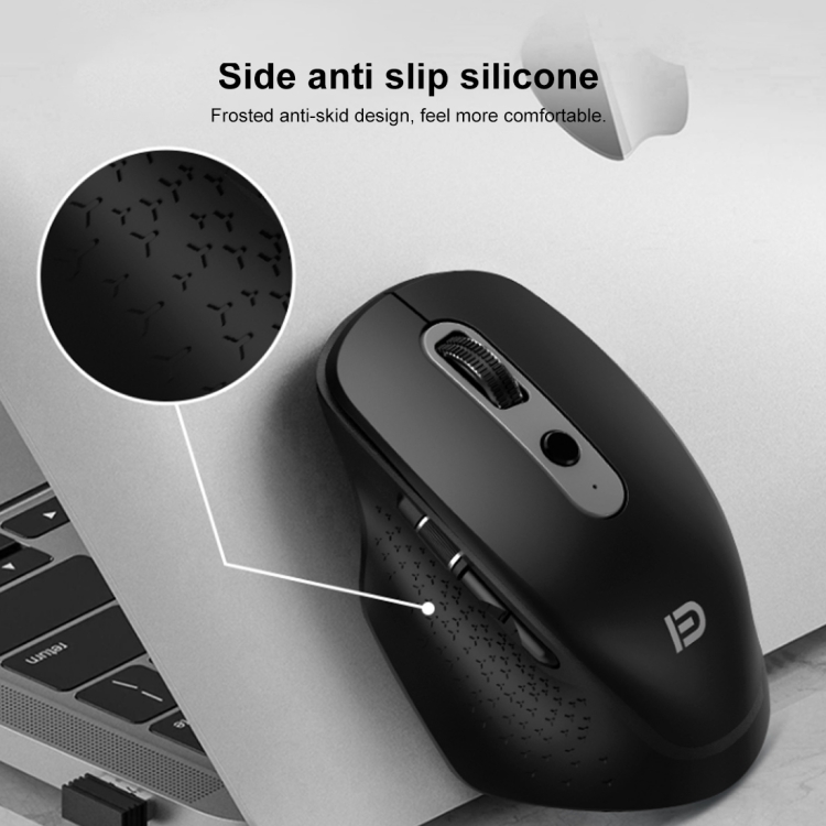 FOETOR E603tu Dual Modes Wireless Bluetooth Mouse (Black) - 3