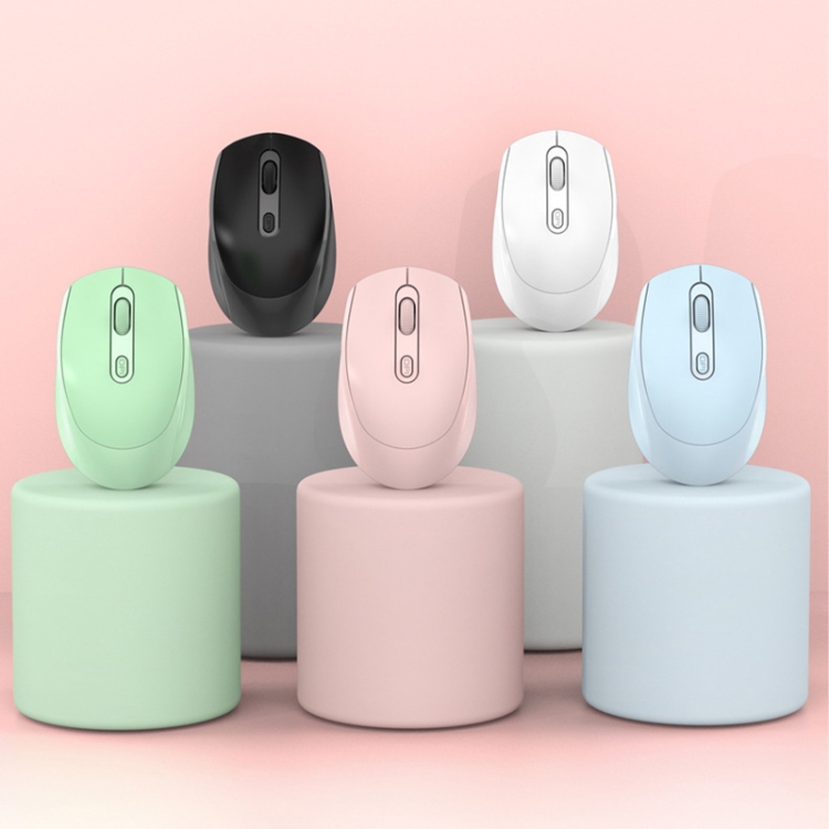 Souris sans fil rechargeable silencieuse Inphic PX2 1600 DPI à 6 touches  pour la maison (gris sidéral)