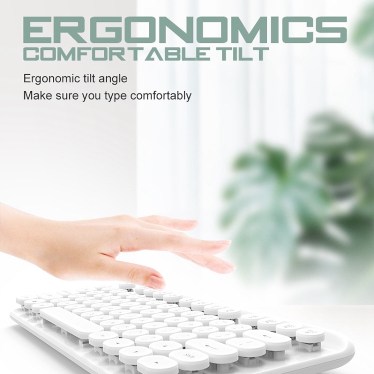 FOREV FV-WI8 Portable 2.4G Wireless Keyboard (Pink) - B2