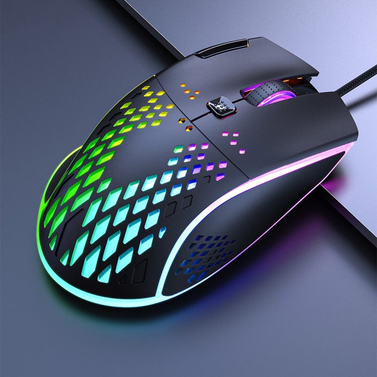 iMICE T97 Gaming Mouse RGB LED Light USB 7 Botones 7200 DPI Wired Gaming Mouse (Negro) - 1