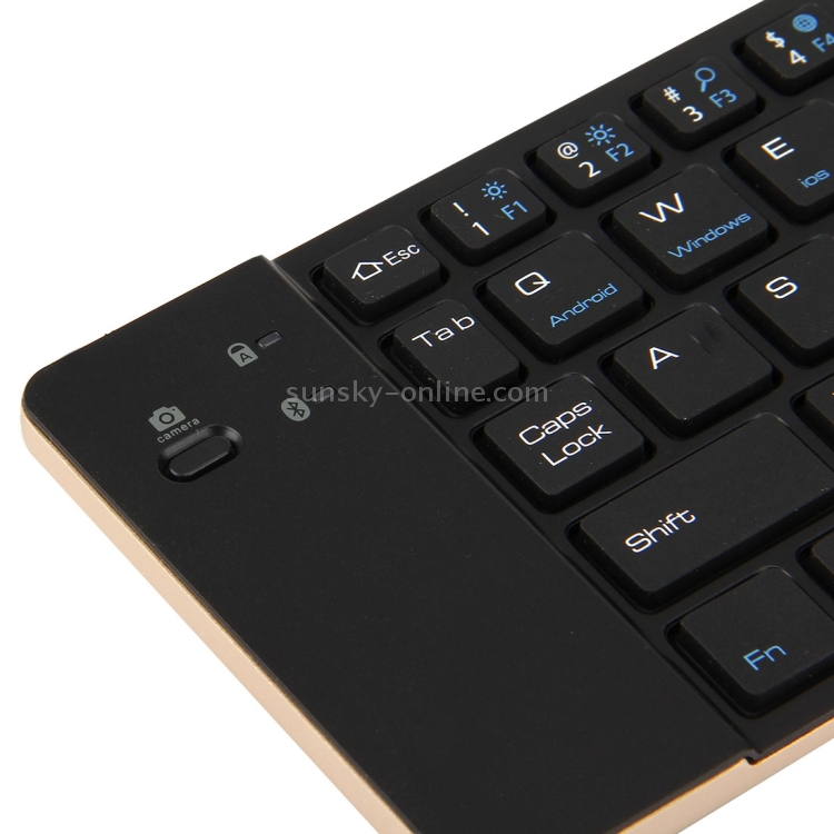 F66 Pieghevole Bluetooth Wireless 66 Tastiera Tastiera, Supporto Android /  Windows / iOS (oro)