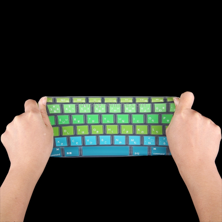 5 PCS Gradient Color Apple Laptop Silicone Keyboard Protector Protective Film for Macbook 13.3 inch & 15.4 inch & 17 inch, Japanese Version with English, Random Color Delivery 5 PCS Gradient Color Apple Laptop Silicone Keyboard Protector Protective Film for Macbook 13.3 inch & 15.4 inch & 17 inch, Japanese Version with English, Random Color Delivery