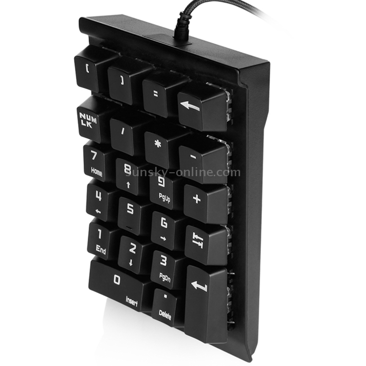 Keypad Braid Seenda USB Braid Cable Numpad 22 Keys Mechanical Numeric Keypad ...