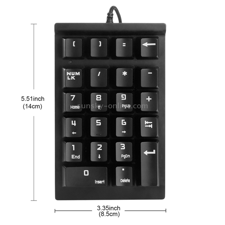 Keypad Braid Seenda USB Braid Cable Numpad 22 Keys Mechanical Numeric Keypad ...