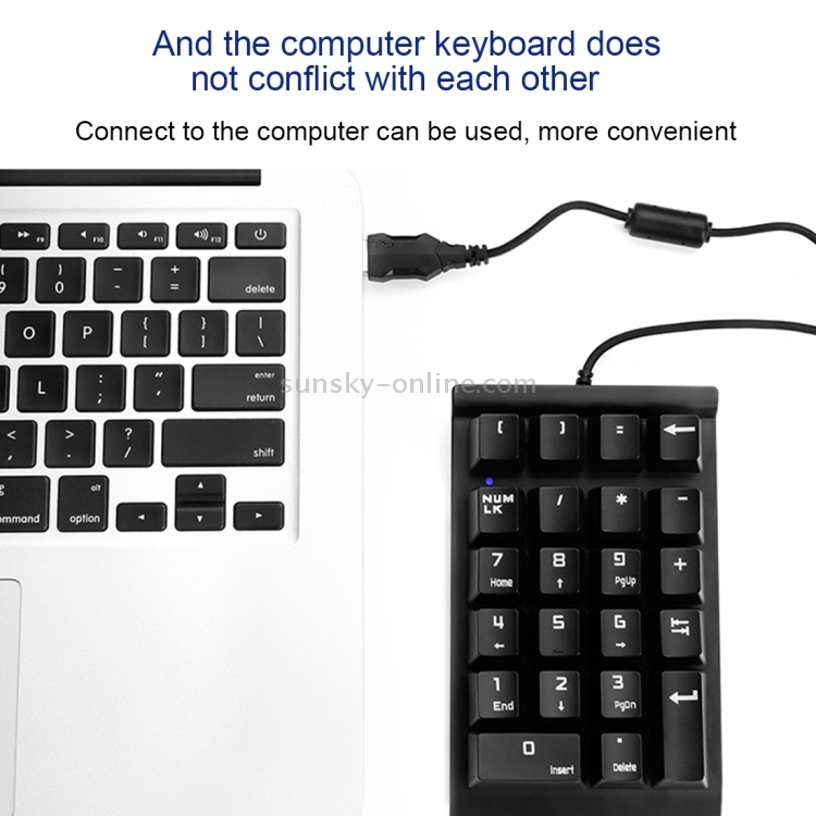 Keypad Braid Seenda USB Braid Cable Numpad 22 Keys Mechanical Numeric Keypad ...