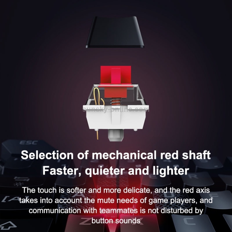 FLYDIGI D1 Mobile Game One-hand Red Shaft Mechanical Keyboard FLYDIGI D1 Mobile Game One-hand Red Shaft Mechanical Keyboard