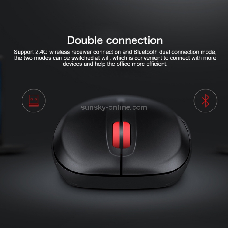 Ratón inalámbrico Bluetooth silencioso de modo dual Lenovo ThinkLife (negro) - 7