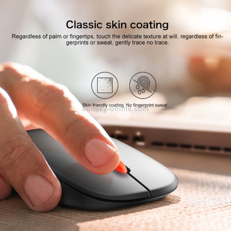 Lenovo thinkplus Bluetooth 4.0 Mouse inalámbrico portátil con Bluetooth (negro) - 6