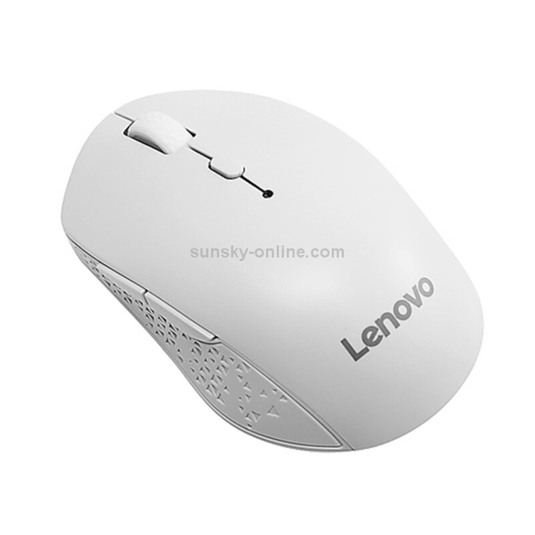 Ratón Bluetooth inalámbrico de modo dual Lenovo Howard (blanco) - 1