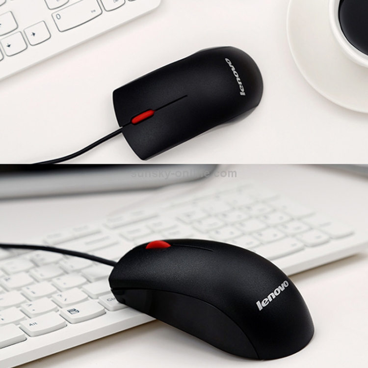 Ratón con cable Lenovo M120 Pro Fashion Office Red Dot (negro) - 8