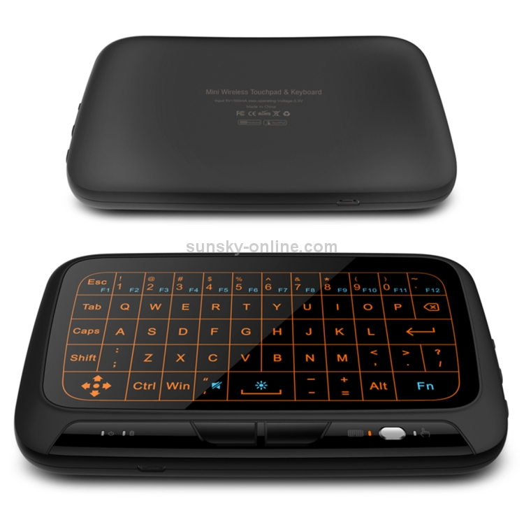 Mini clavier sans fil rechargeable 2,4 GHz avec pavé tactile