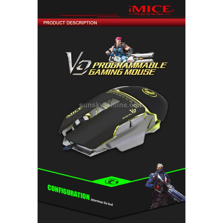 【10個】ゲーミングマウス iMICE V9 7ボタン 4000DPI 光学式 10個ゲーミングマウス iMICE V9 7ボタン 4000DPI 光学式 - メルカリ