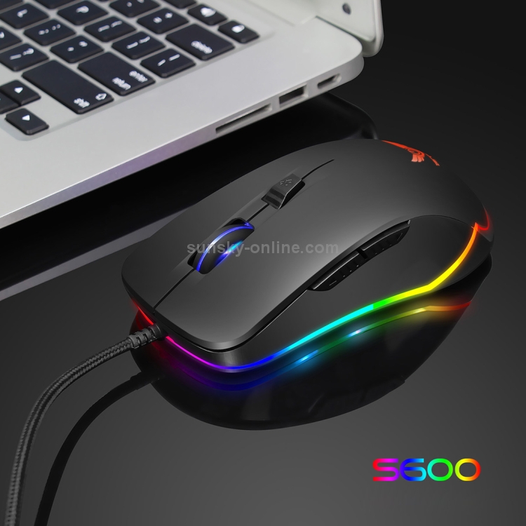 Mouse S600 ZERODATE S600 Wired Macros Define 6 Programmable Keys 4800 DPI ...