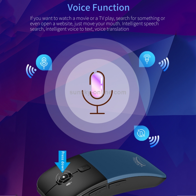 Boeleo BM01 Smart Voice Language Translation Mouse inalámbrico (azul) - 4